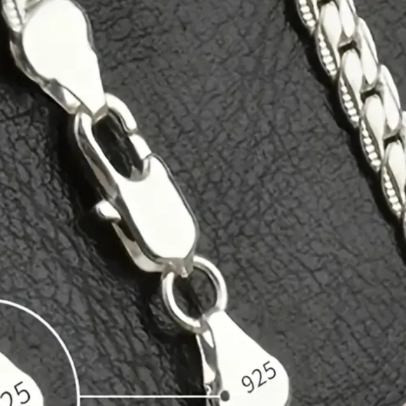 NEW 925 SS Elegant Chain unisex 19.69 in - Picture 3 of 4